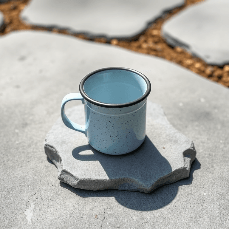 Enamel camp mug